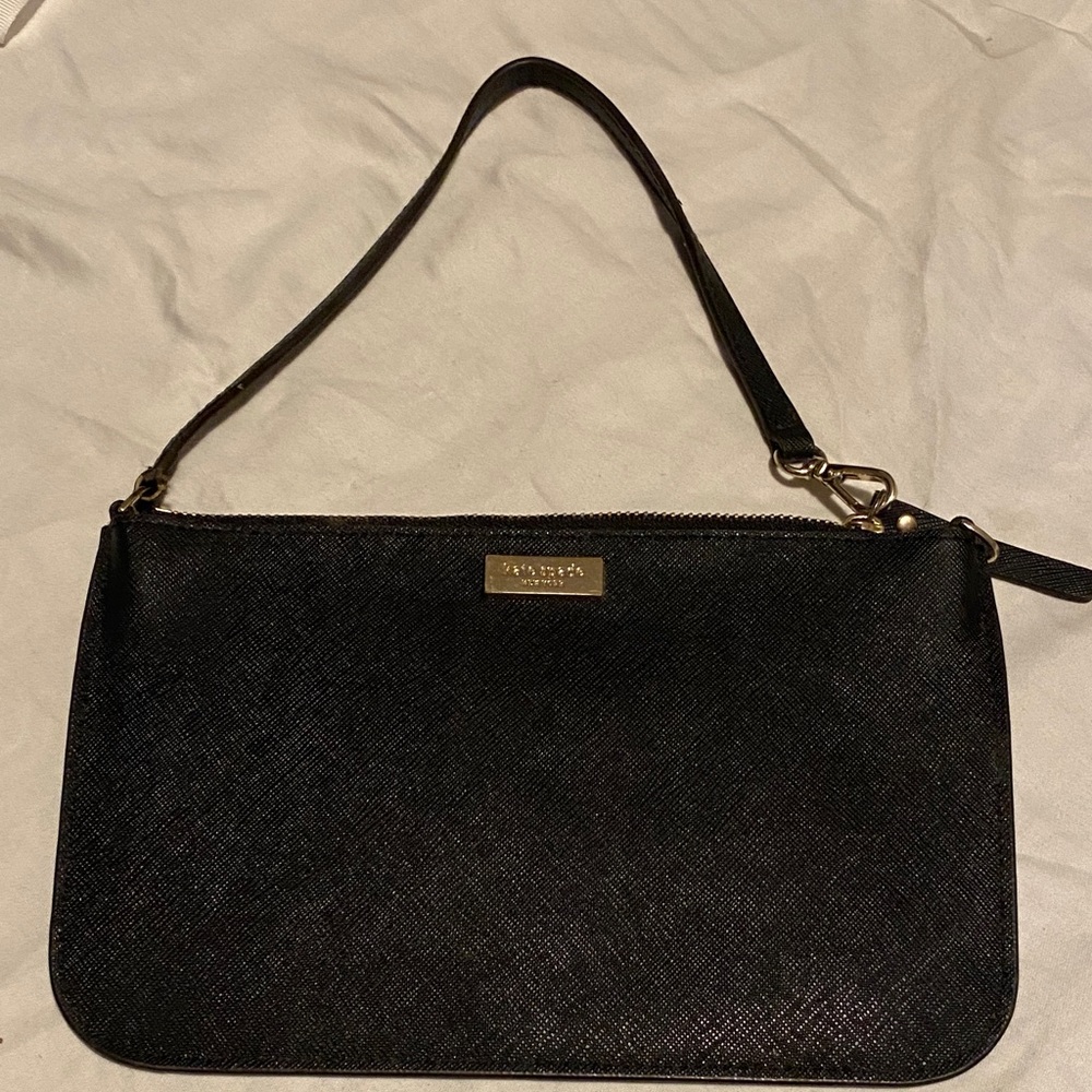 Kate Spade Black Wristlet Clutch